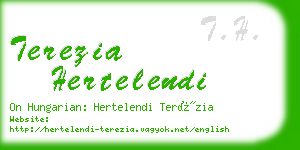 terezia hertelendi business card